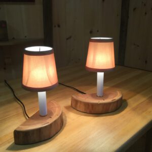 Two Cherry accent lamps #60